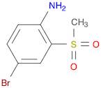 Benzenamine, 4-bromo-2-(methylsulfonyl)-