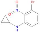 Benzenamine, 3-bromo-N-cyclopropyl-2-nitro-