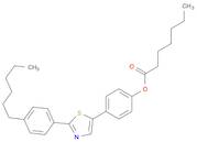 Heptanoic acid, 4-[2-(4-hexylphenyl)-5-thiazolyl]phenyl ester