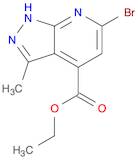 1H-Pyrazolo[3,4-b]pyridine-4-carboxylic acid, 6-bromo-3-methyl-, ethyl ester