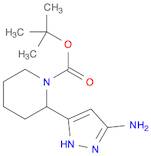 1-Piperidinecarboxylic acid, 2-(3-amino-1H-pyrazol-5-yl)-, 1,1-dimethylethyl ester