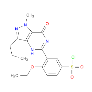 Benzenesulfonyl chloride, 3-(6,7-dihydro-1-methyl-7-oxo-3-propyl-1H-pyrazolo[4,3-d]pyrimidin-5-yl)…