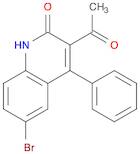 2(1H)-Quinolinone, 3-acetyl-6-bromo-4-phenyl-