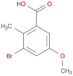 Benzoic acid, 3-bromo-5-methoxy-2-methyl-