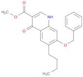 3-Quinolinecarboxylic acid, 6-butyl-1,4-dihydro-4-oxo-7-(phenylmethoxy)-, methyl ester