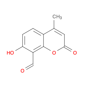 2H-1-Benzopyran-8-carboxaldehyde, 7-hydroxy-4-methyl-2-oxo-