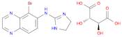 6-Quinoxalinamine, 5-bromo-N-(4,5-dihydro-1H-imidazol-2-yl)-, (2S,3S)-2,3-dihydroxybutanedioate (1…