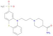 4-Piperidinecarboxamide, 1-[3-[2-(methylsulfonyl)-10H-phenothiazin-10-yl]propyl]-