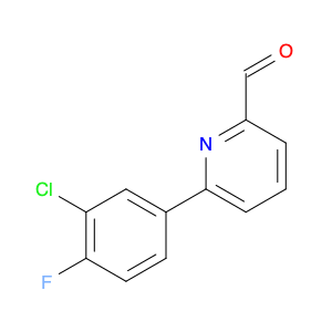 2-Pyridinecarboxaldehyde, 6-(3-chloro-4-fluorophenyl)-