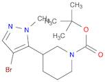 1-Piperidinecarboxylic acid, 3-(4-bromo-1-methyl-1H-pyrazol-5-yl)-, 1,1-dimethylethyl ester