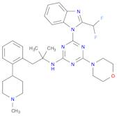 1,3,5-Triazin-2-amine, 4-[2-(difluoromethyl)-1H-benzimidazol-1-yl]-N-[1,1-dimethyl-2-[2-(1-methyl-…