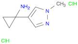 Cyclopropanamine, 1-(1-methyl-1H-pyrazol-4-yl)-, hydrochloride (1:2)