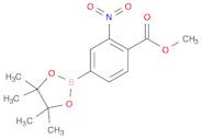 Benzoic acid, 2-nitro-4-(4,4,5,5-tetramethyl-1,3,2-dioxaborolan-2-yl)-, methyl ester