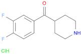 Methanone, (3,4-difluorophenyl)-4-piperidinyl-, hydrochloride (1:1)