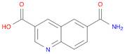 3-Quinolinecarboxylic acid, 6-(aminocarbonyl)-