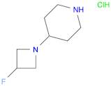 Piperidine, 4-(3-fluoro-1-azetidinyl)-, hydrochloride (1:2)