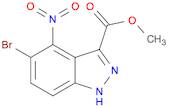 1H-Indazole-3-carboxylic acid, 5-bromo-4-nitro-, methyl ester