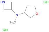 3-Azetidinamine, N-methyl-N-(tetrahydro-3-furanyl)-, hydrochloride (1:2)