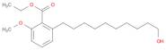 Benzoic acid, 2-(10-hydroxydecyl)-6-methoxy-, ethyl ester