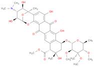 2,6-Epoxy-2H-naphthaceno[1,2-b]oxocin-14-carboxylic acid, 11-[(6-deoxy-3-C-methyl-2,3,4-tri-O-me...