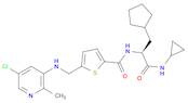 2-Thiophenecarboxamide, 5-[[(5-chloro-2-methyl-3-pyridinyl)amino]methyl]-N-[(1S)-1-(cyclopentylm...