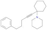 Piperidine, 1-[1-(5-phenyl-1-pentyn-1-yl)cyclohexyl]-