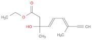 4,6-Nonadien-8-ynoic acid, 3-hydroxy-3,7-dimethyl-, ethyl ester, (E,E)- (9CI)