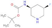 Carbamic acid, N-[(3S,5R)-5-fluoro-3-piperidinyl]-, 1,1-dimethylethyl ester