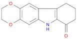 7H-1,4-Dioxino[2,3-b]carbazol-7-one, 2,3,6,8,9,10-hexahydro-