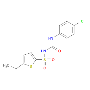 2-Thiophenesulfonamide, N-[[(4-chlorophenyl)amino]carbonyl]-5-ethyl-