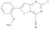 Thieno[3,2-d]pyrimidine-4-carbonitrile, 2-chloro-6-(2-methoxyphenyl)-