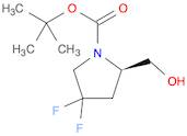 1-Pyrrolidinecarboxylic acid, 4,4-difluoro-2-(hydroxymethyl)-, 1,1-dimethylethyl ester, (2R)-