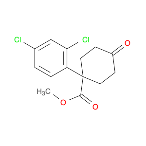 Cyclohexanecarboxylic acid, 1-(2,4-dichlorophenyl)-4-oxo-, methyl ester