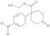 Cyclohexanecarboxylic acid, 1-(4-nitrophenyl)-4-oxo-, ethyl ester