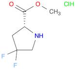 D-Proline, 4,4-difluoro-, methyl ester, hydrochloride (1:1)