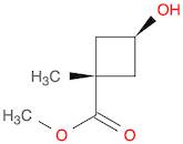 Cyclobutanecarboxylic acid, 3-hydroxy-1-methyl-, methyl ester, trans-