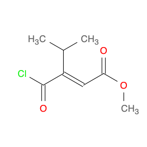 2-Pentenoic acid, 3-(chlorocarbonyl)-4-methyl-, methyl ester, (E)- (9CI)