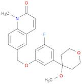 2(1H)-Quinolinone, 6-[[3-fluoro-5-(tetrahydro-4-methoxy-2H-pyran-4-yl)phenoxy]methyl]-1-methyl-