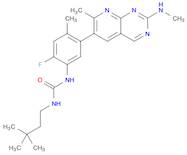 Urea, N-(3,3-dimethylbutyl)-N'-[2-fluoro-4-methyl-5-[7-methyl-2-(methylamino)pyrido[2,3-d]pyrimi...