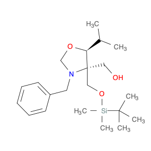 4-Oxazolidinemethanol, 4-[[[(1,1-dimethylethyl)dimethylsilyl]oxy]methyl]-5-(1-methylethyl)-3-(phen…