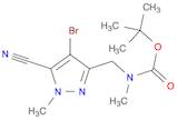 Carbamic acid, N-[(4-bromo-5-cyano-1-methyl-1H-pyrazol-3-yl)methyl]-N-methyl-, 1,1-dimethylethyl...