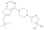 Thieno[2,3-d]pyrimidine, 4-[4-(4,5-dihydro-5,5-dimethyl-2-thiazolyl)-1-piperazinyl]-6-(2,2,2-trifl…