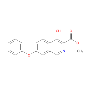 3-Isoquinolinecarboxylic acid, 4-hydroxy-7-phenoxy-, methyl ester