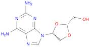 1,3-Dioxolane-2-methanol, 4-(2,6-diamino-9H-purin-9-yl)-, (2R,4R)-