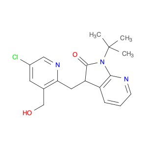 2H-Pyrrolo[2,3-b]pyridin-2-one, 3-[[5-chloro-3-(hydroxymethyl)-2-pyridinyl]methyl]-1-(1,1-dimethyl…