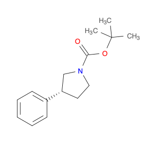 1-Pyrrolidinecarboxylic acid, 3-phenyl-, 1,1-dimethylethyl ester, (3R)-