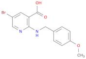 3-Pyridinecarboxylic acid, 5-bromo-2-[[(4-methoxyphenyl)methyl]amino]-