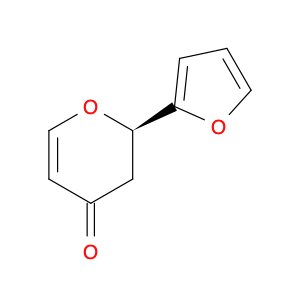 4H-Pyran-4-one, 2-(2-furanyl)-2,3-dihydro-, (2R)-