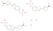 4-Thiazolecarboxylic acid, 4,5-dihydro-2-[6-(phosphonooxy)-2-benzothiazolyl]-, trisodium salt, (...