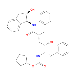 Carbamic acid, [5-[(2,3-dihydro-2-hydroxy-1H-inden-1-yl)amino]-2-hydroxy-5-oxo-1,4-bis(phenylmethy…